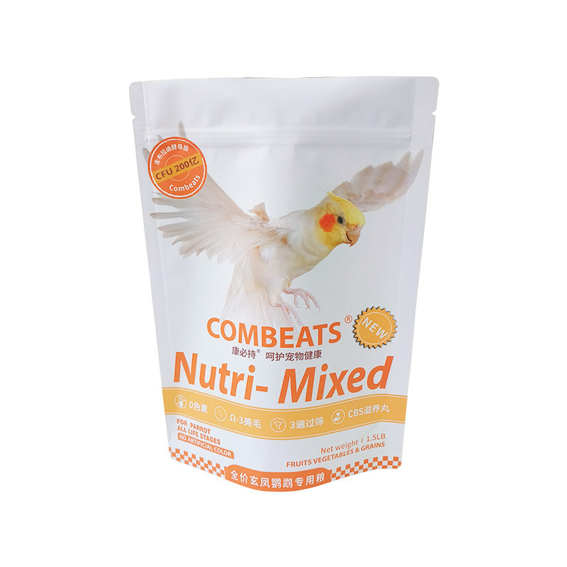 Stand up Pouch for 1.5LB Parrot Food Packaging