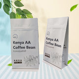 Stand up pouch with zipper for coffee packaging