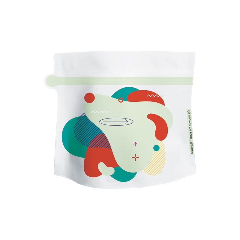 Pet food packaging bag stand up pouch with zipper