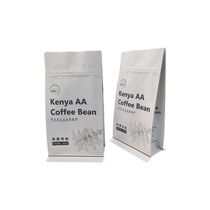 Stand up pouch with zipper for coffee packaging