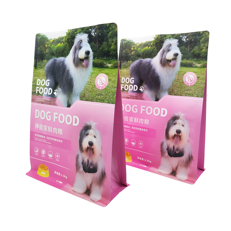 Flat Bottom Pouch for 1.5kg Dog Food Packaging