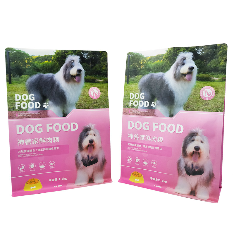 Flat Bottom Pouch for 1.5kg Dog Food Packaging