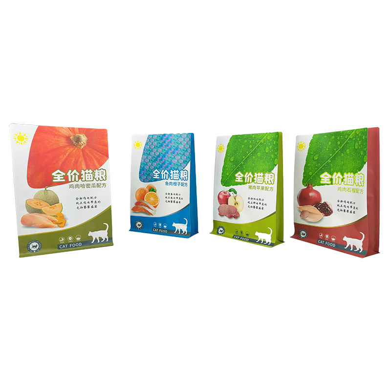 Flat Bottom Pouch for Cat Food Packaging