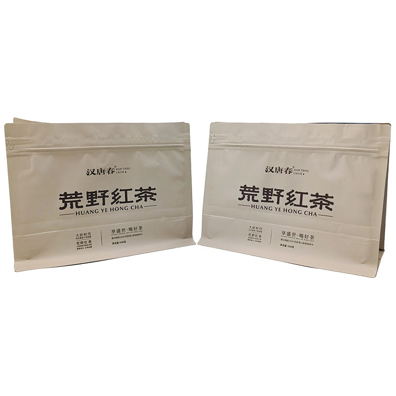 Flat Bottom Pouch for 100g Tea Packaging