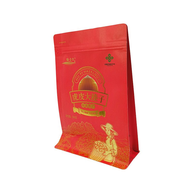 Flat Bottom Pouch for 500g Food Packaging