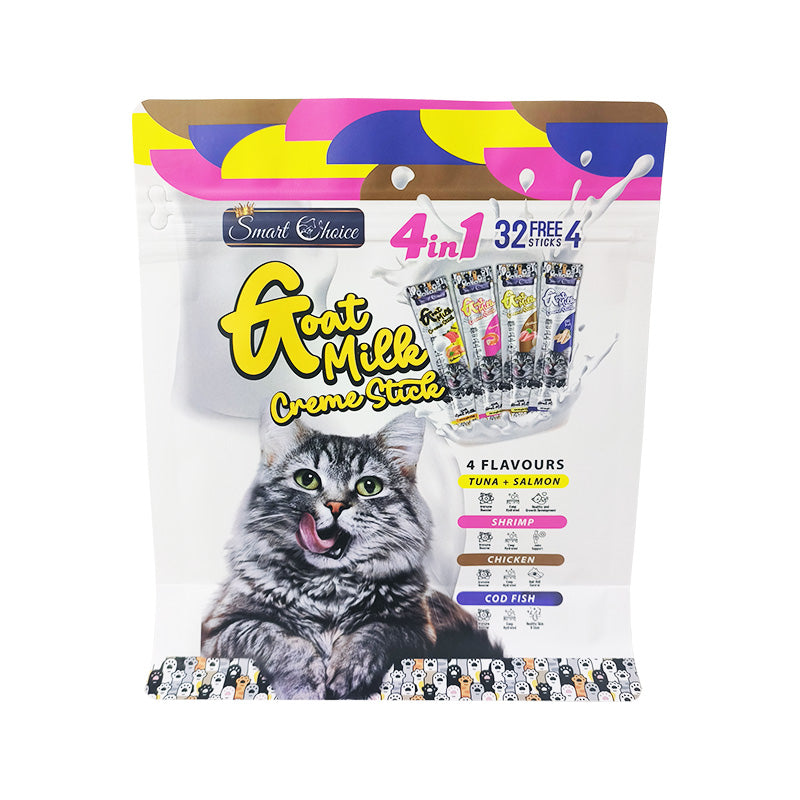 Flat Bottom Pouch for Cat Food Packaging