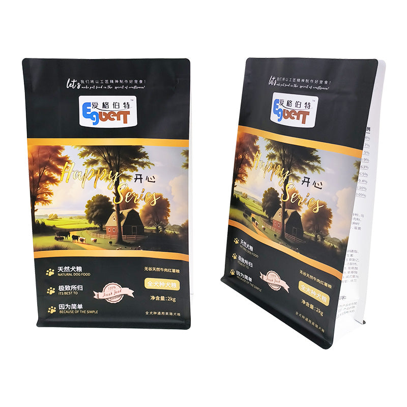 Flat Bottom Pouch for 2kg Dog Food Packaging