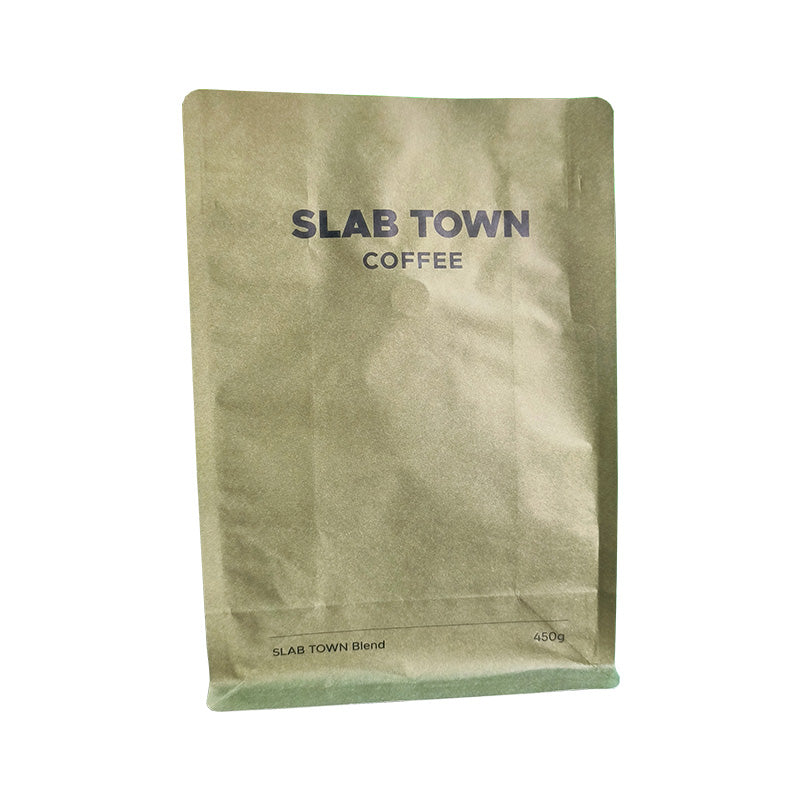 Flat bottom pouch for 450g Coffee Beans Packaging