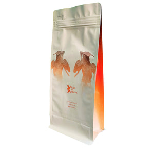 Flat bottom pouch for Coffee Beans Packaging