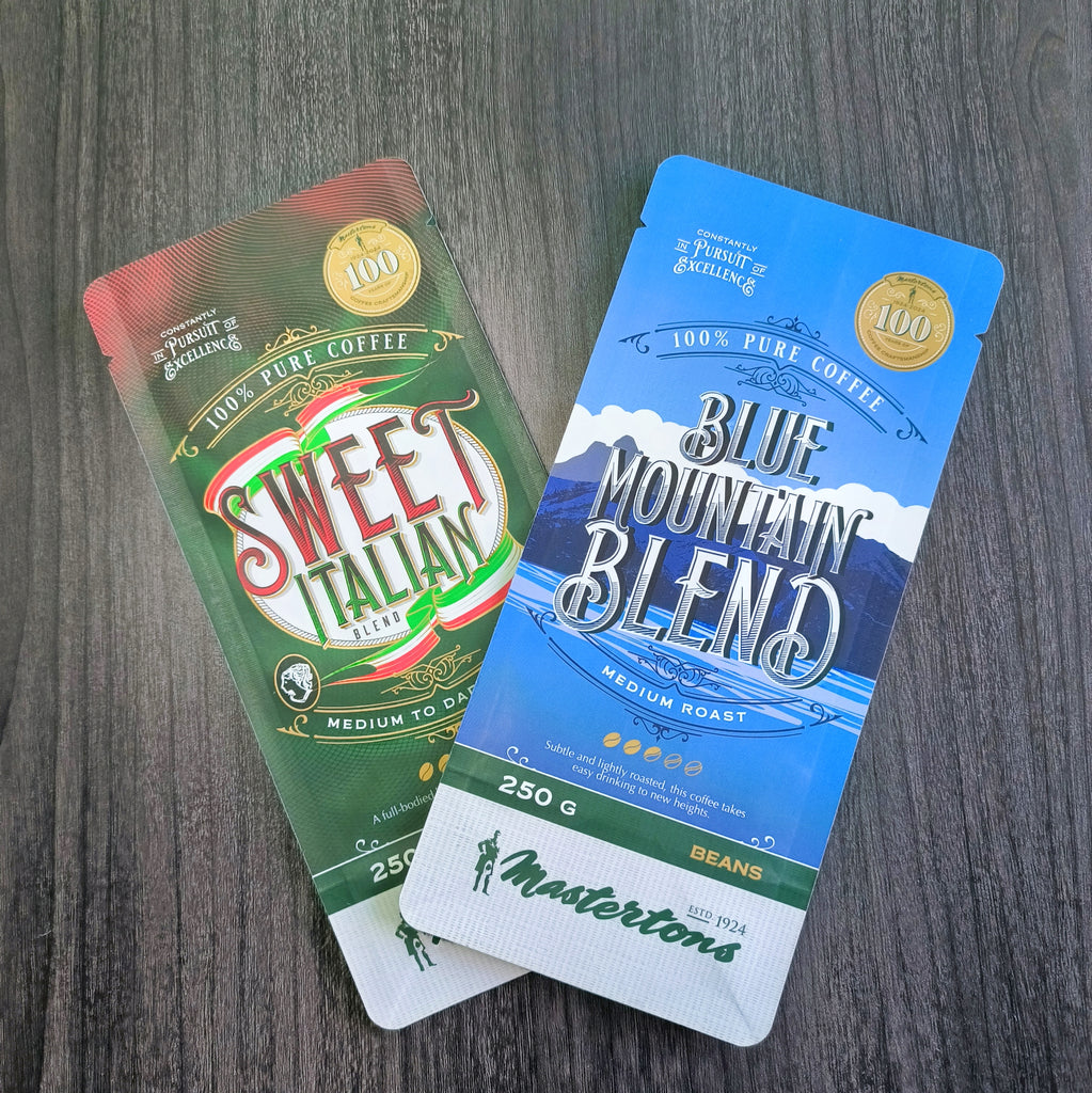 Flat bottom pouch for 250g Coffee Bean Packaging