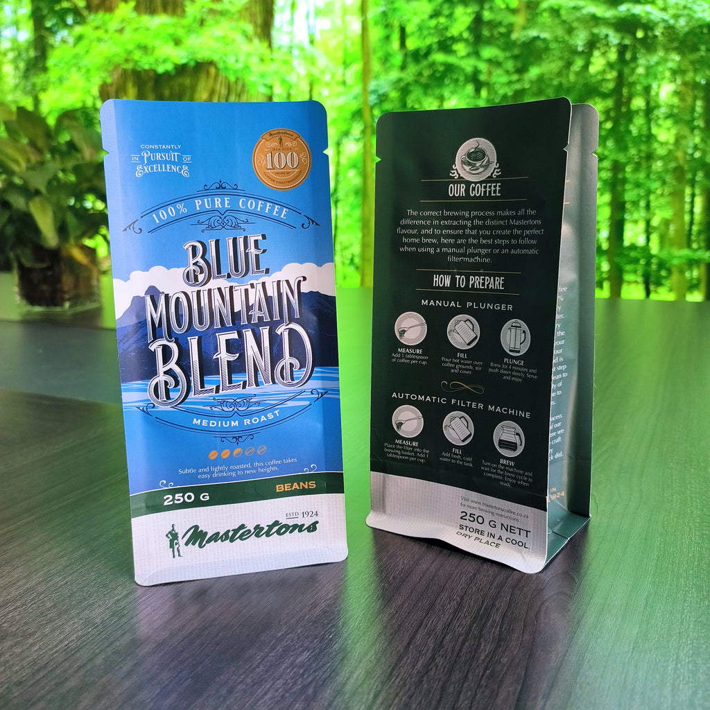 Flat bottom pouch for 250g Coffee Bean Packaging