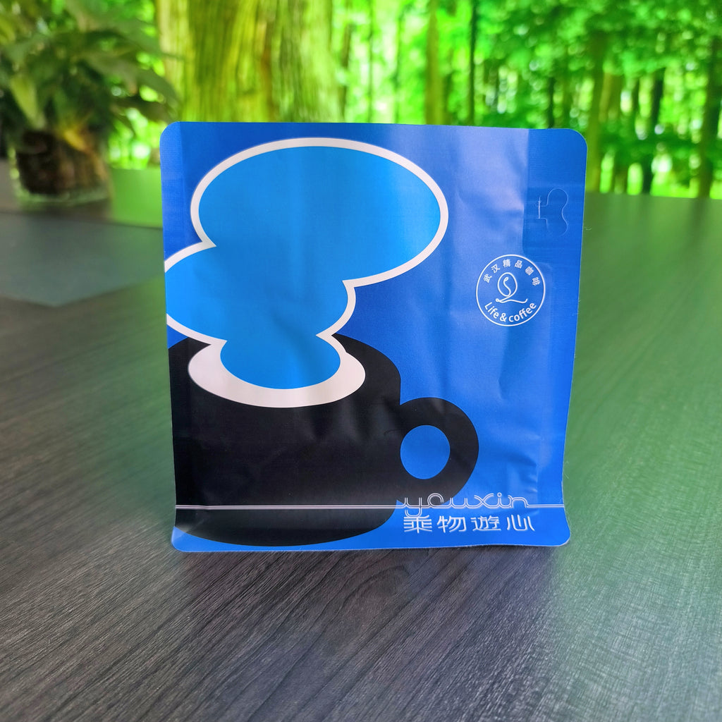 Flat bottom pouch for Coffee Beans Packaging