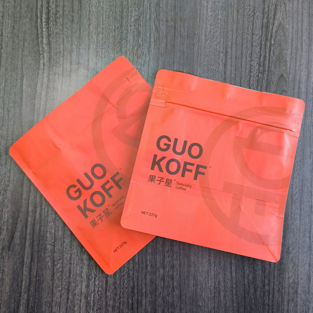 Flat bottom pouch for 227g Coffee Beans Packaging