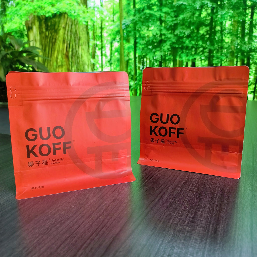 Flat bottom pouch for 227g Coffee Beans Packaging