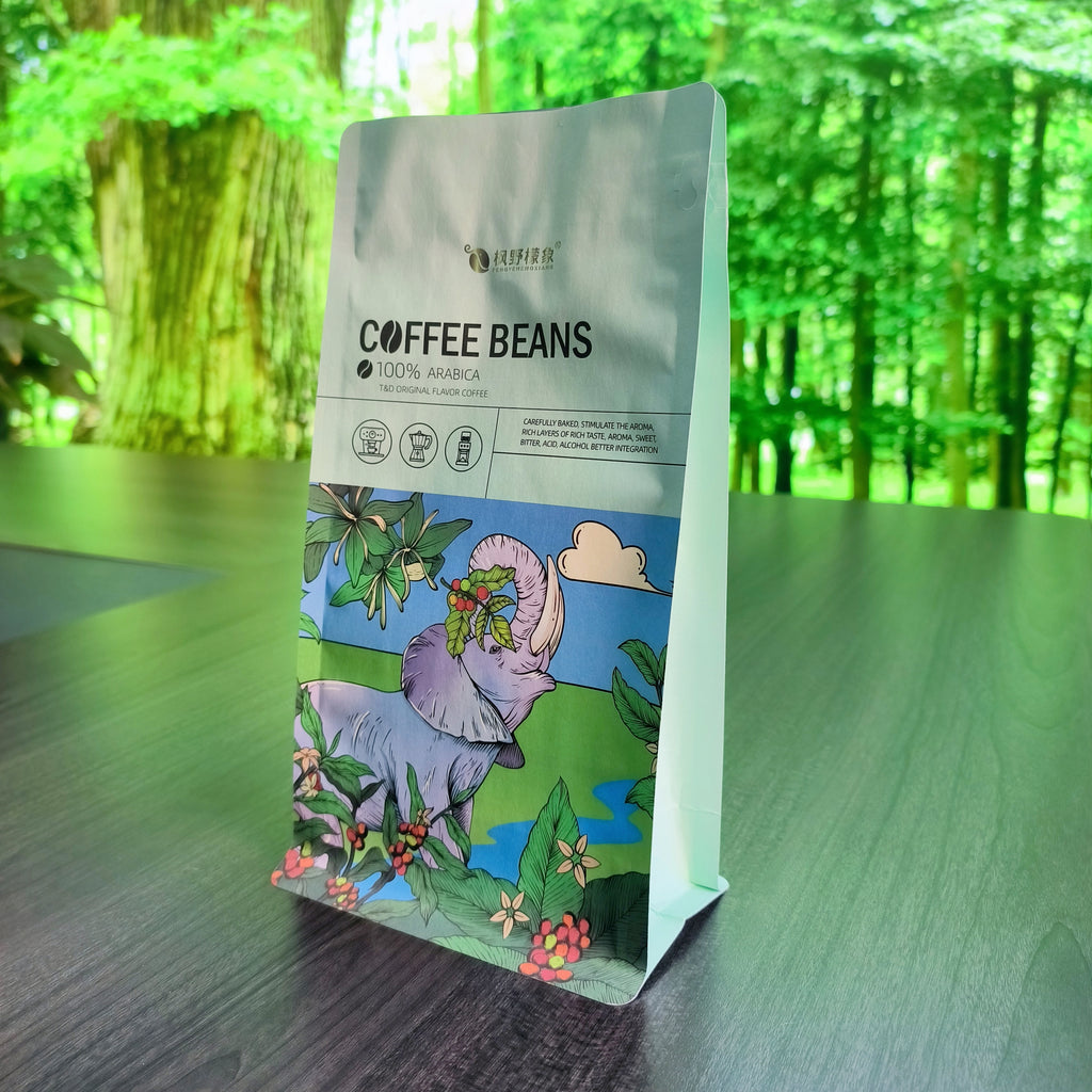 Flat bottom pouch for Coffee Beans Packaging