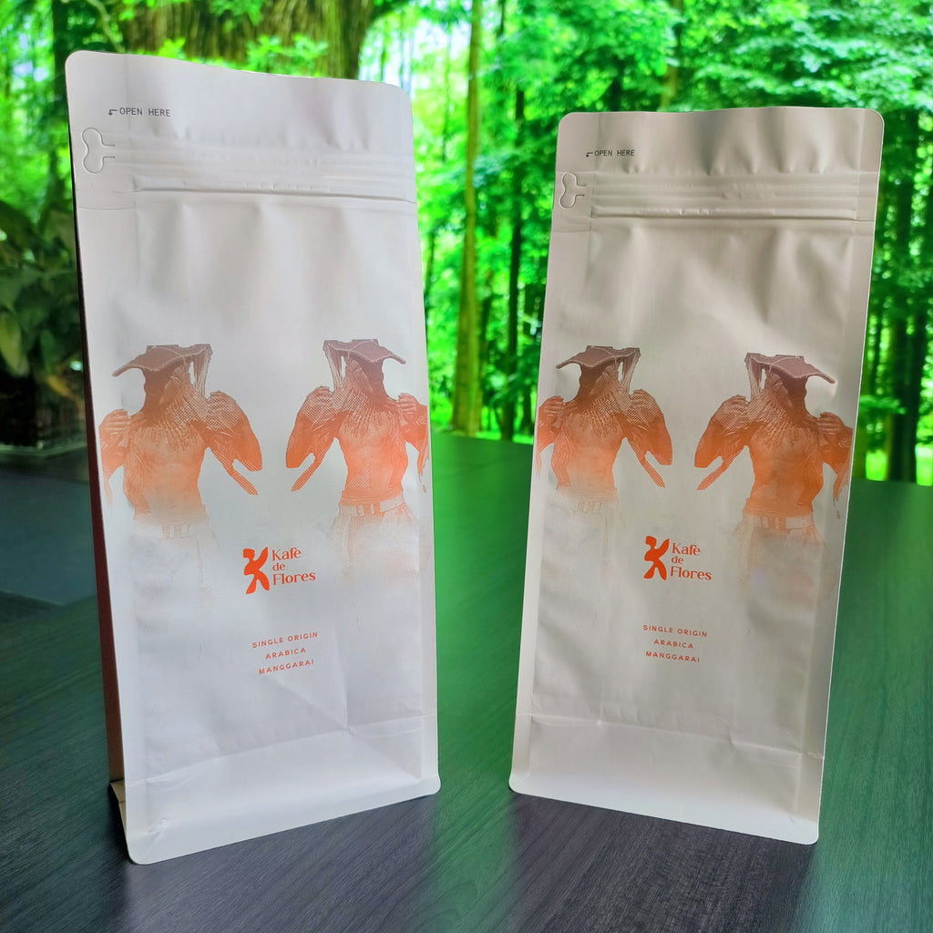 Flat bottom pouch for Coffee Beans Packaging