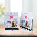 Box pouch with zipper for 1.5KG cat food packaging