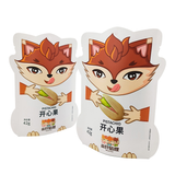 Special shape stand up pouch with zipper for nuts packaging