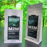 Flat Bottom Pouch with zipper for 227g or 454g Coffee Packaging